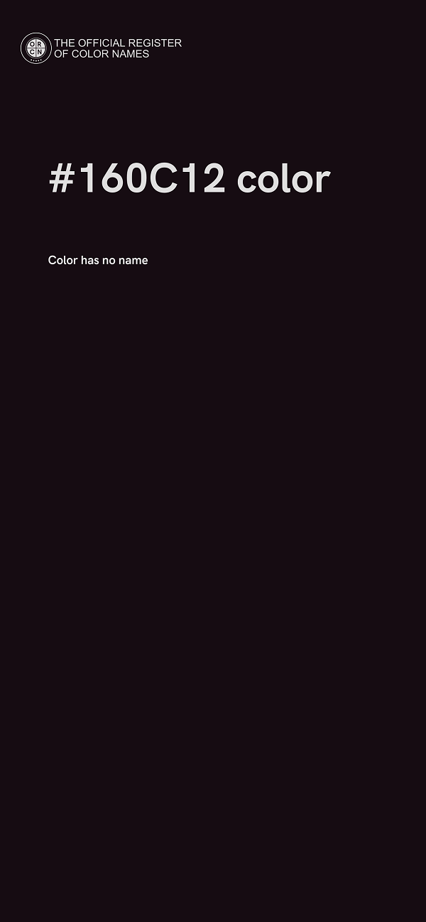 #160C12 color image