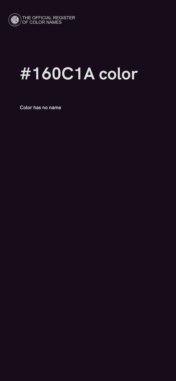 #160C1A color image