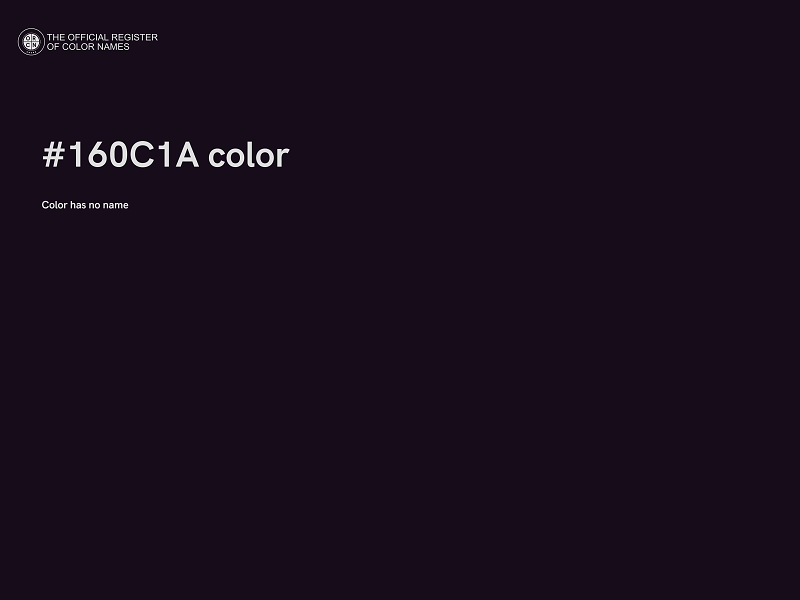 #160C1A color image