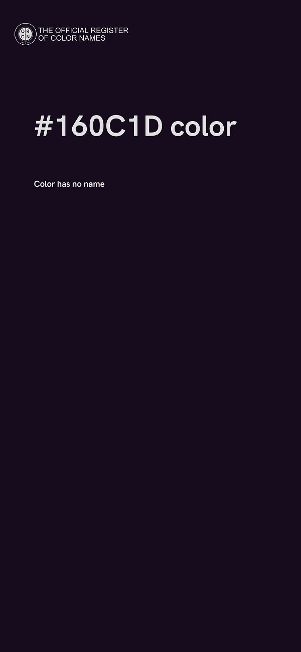 #160C1D color image