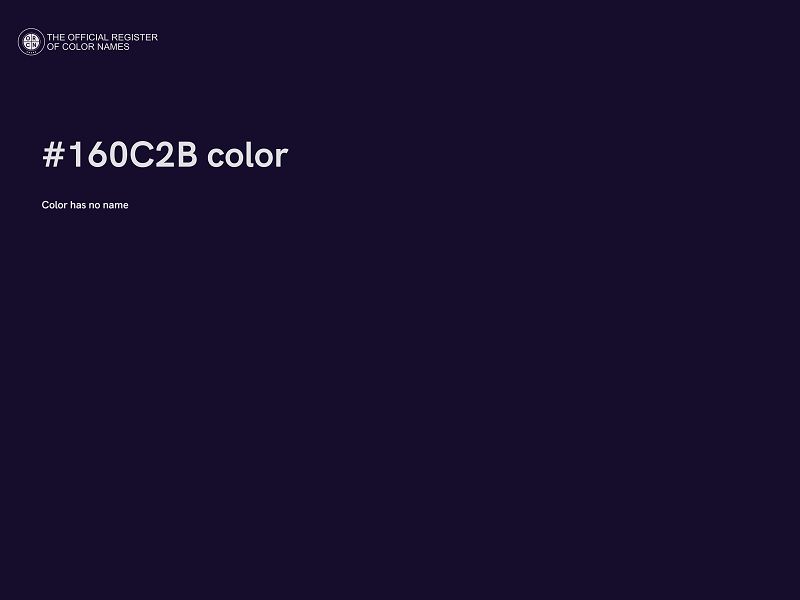 #160C2B color image