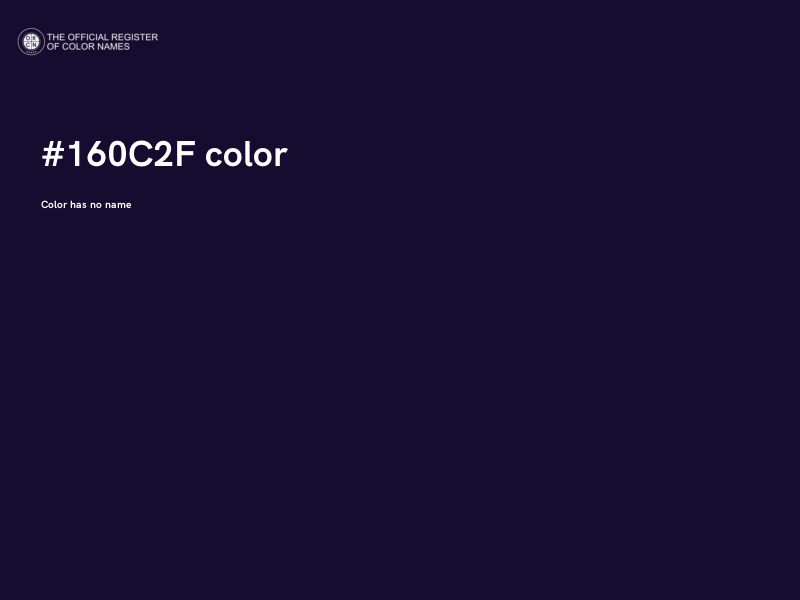 #160C2F color image