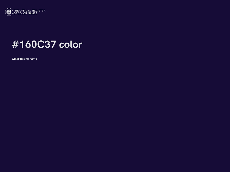 #160C37 color image