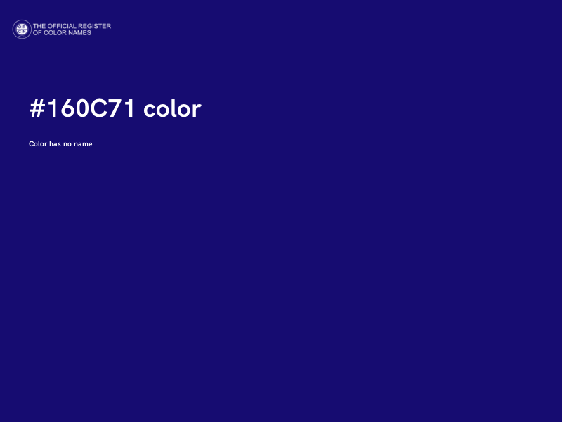 #160C71 color image