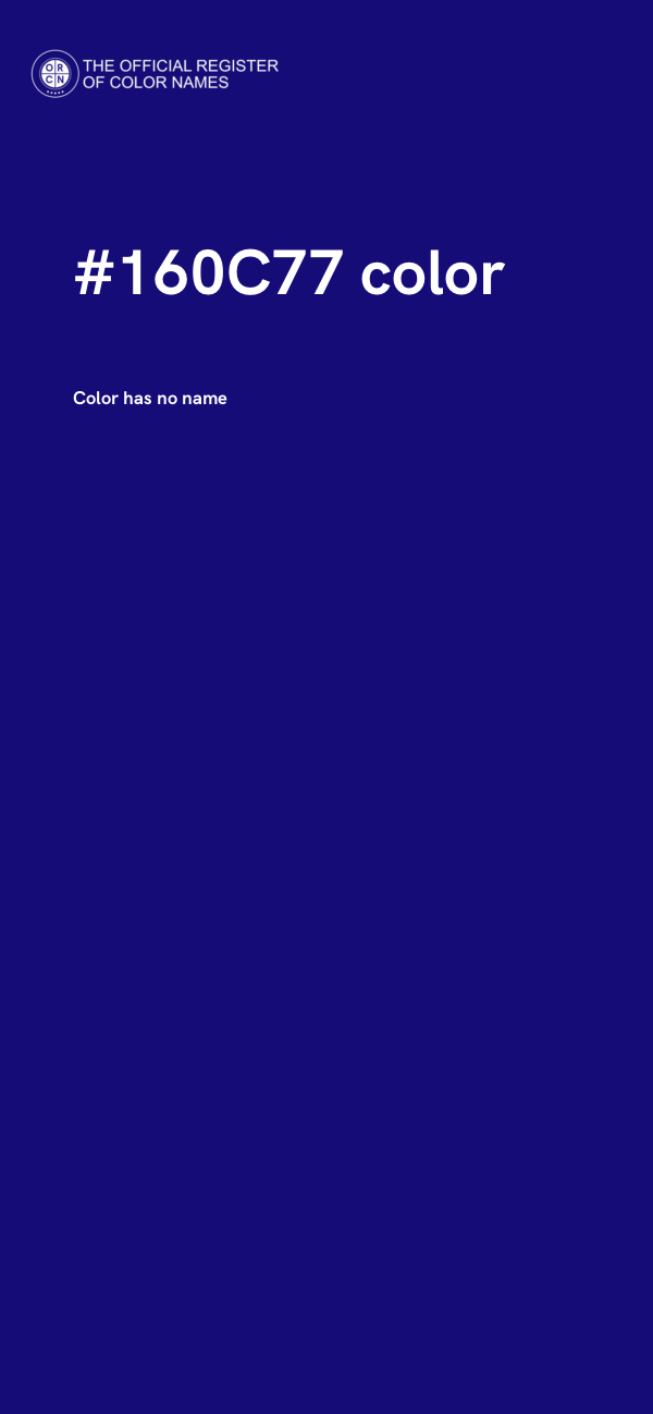 #160C77 color image