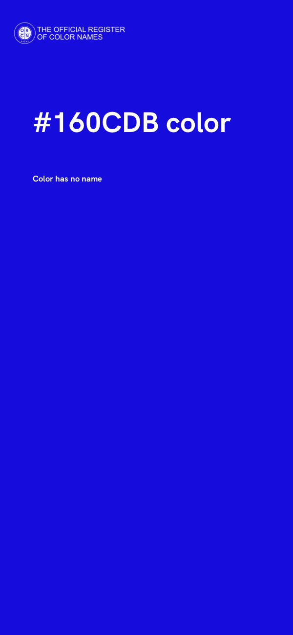 #160CDB color image