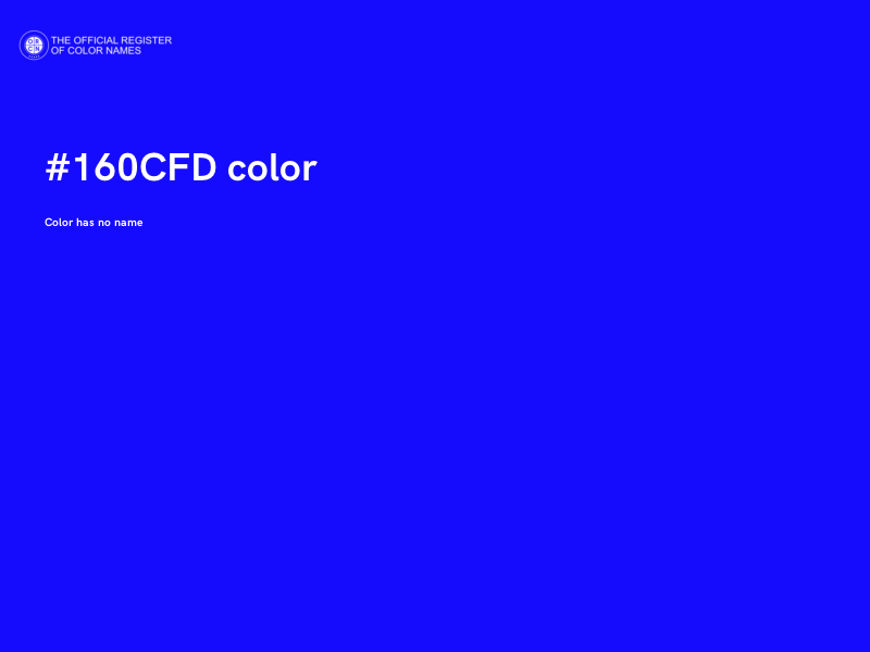 #160CFD color image