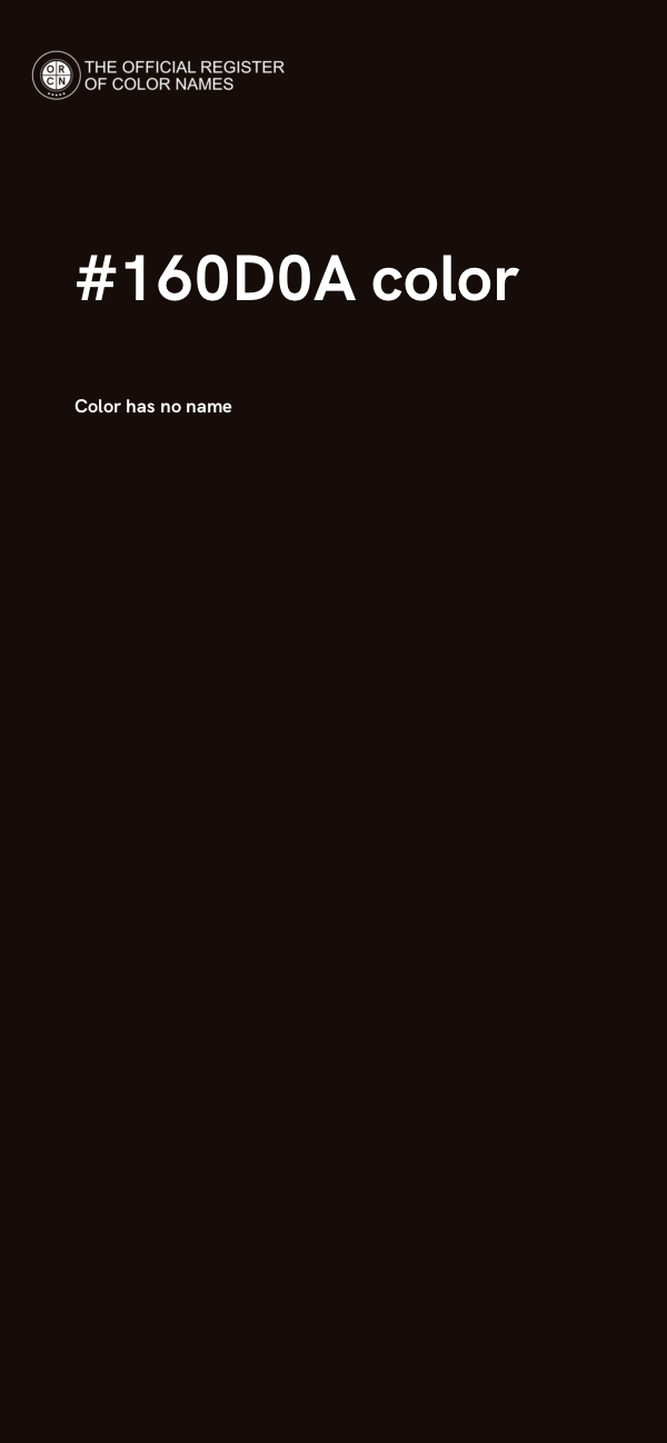 #160D0A color image