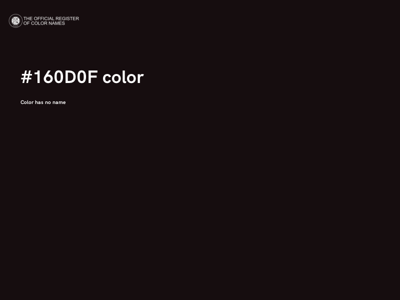 #160D0F color image