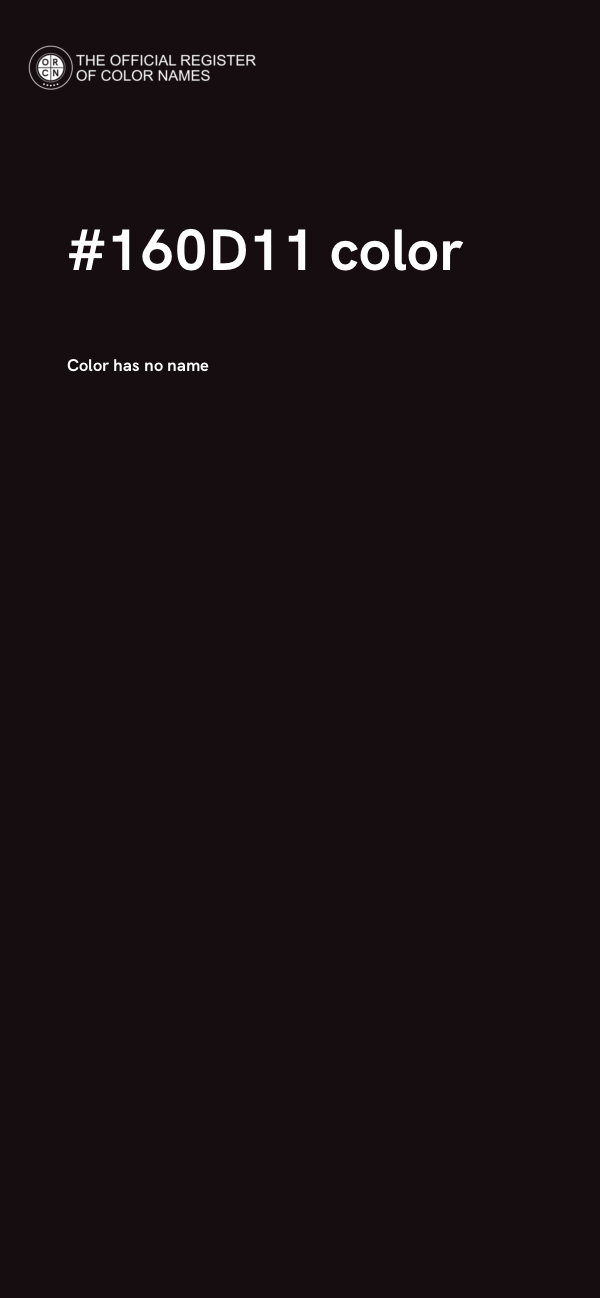 #160D11 color image