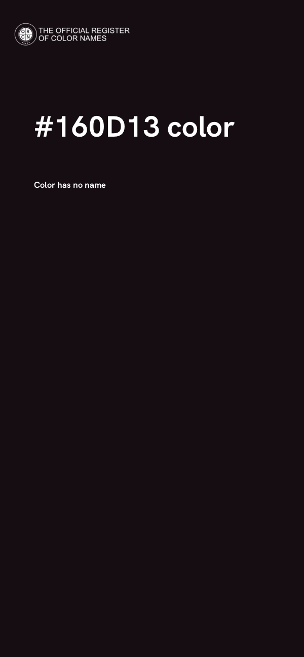 #160D13 color image