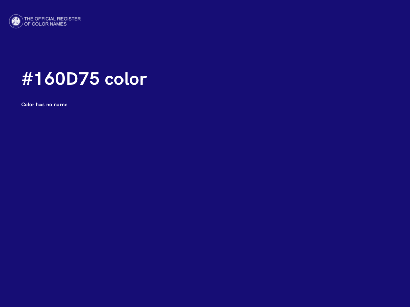#160D75 color image