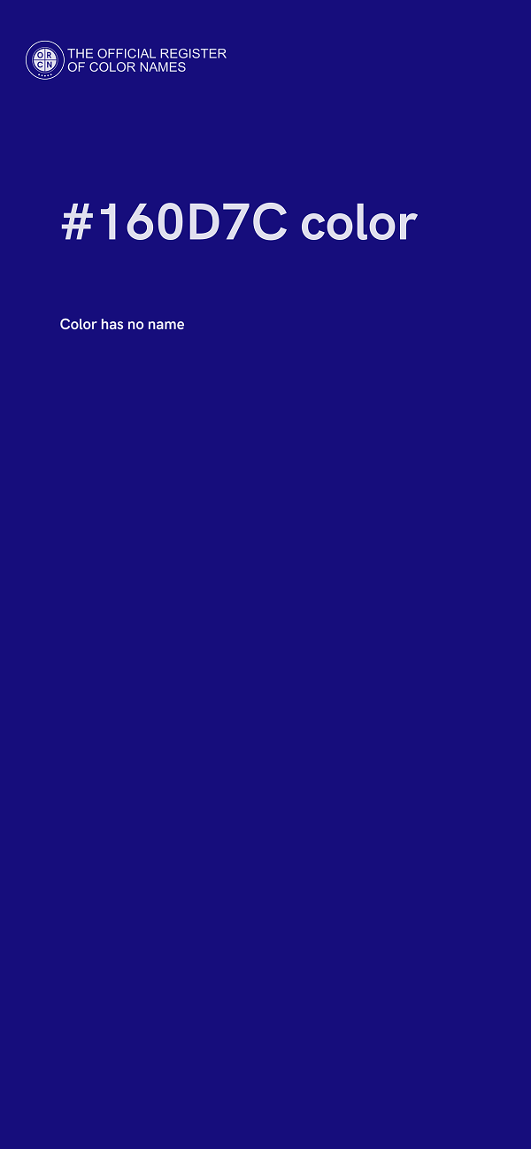 #160D7C color image