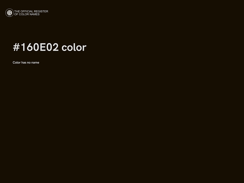 #160E02 color image