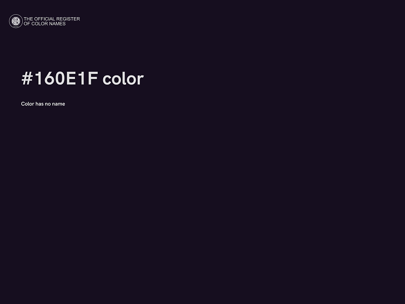 #160E1F color image