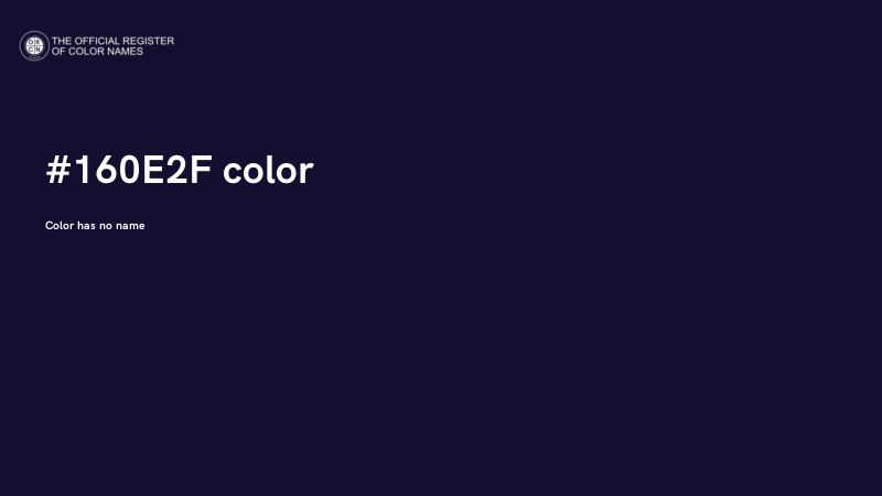 #160E2F color image