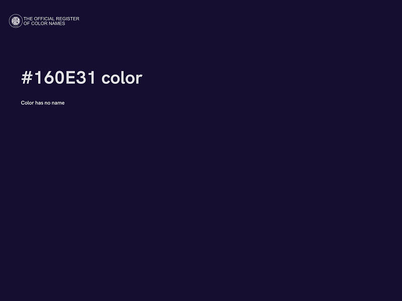 #160E31 color image