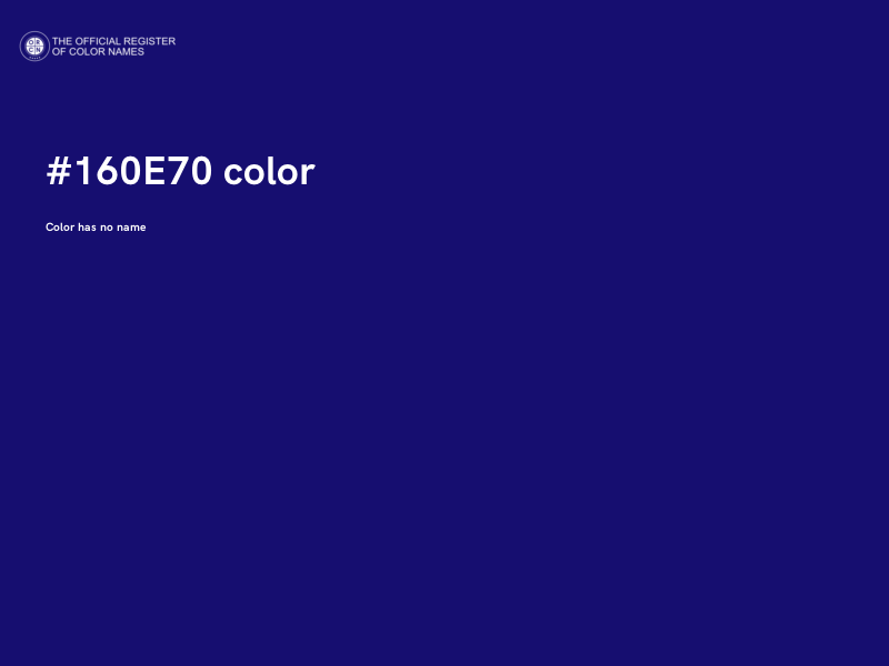 #160E70 color image