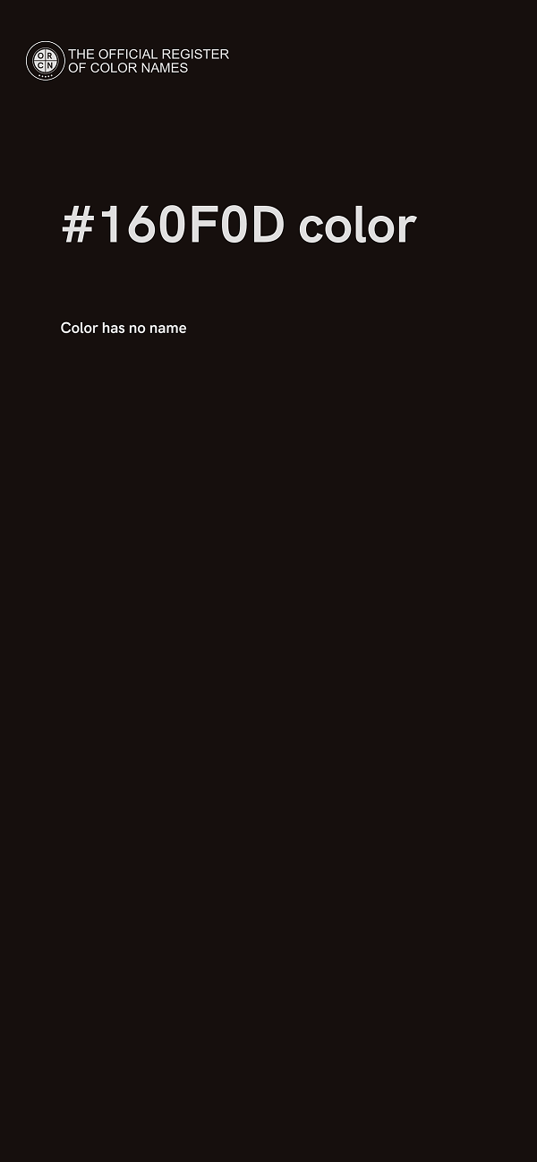 #160F0D color image