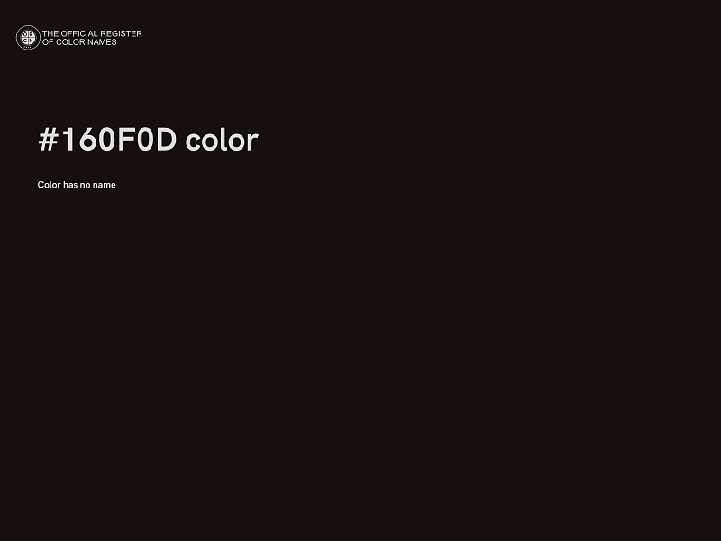 #160F0D color image