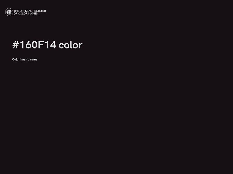 #160F14 color image