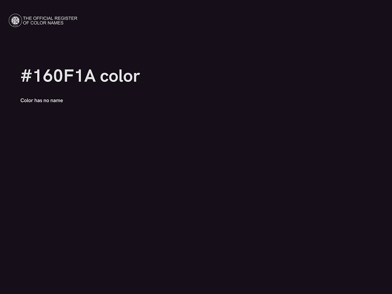 #160F1A color image