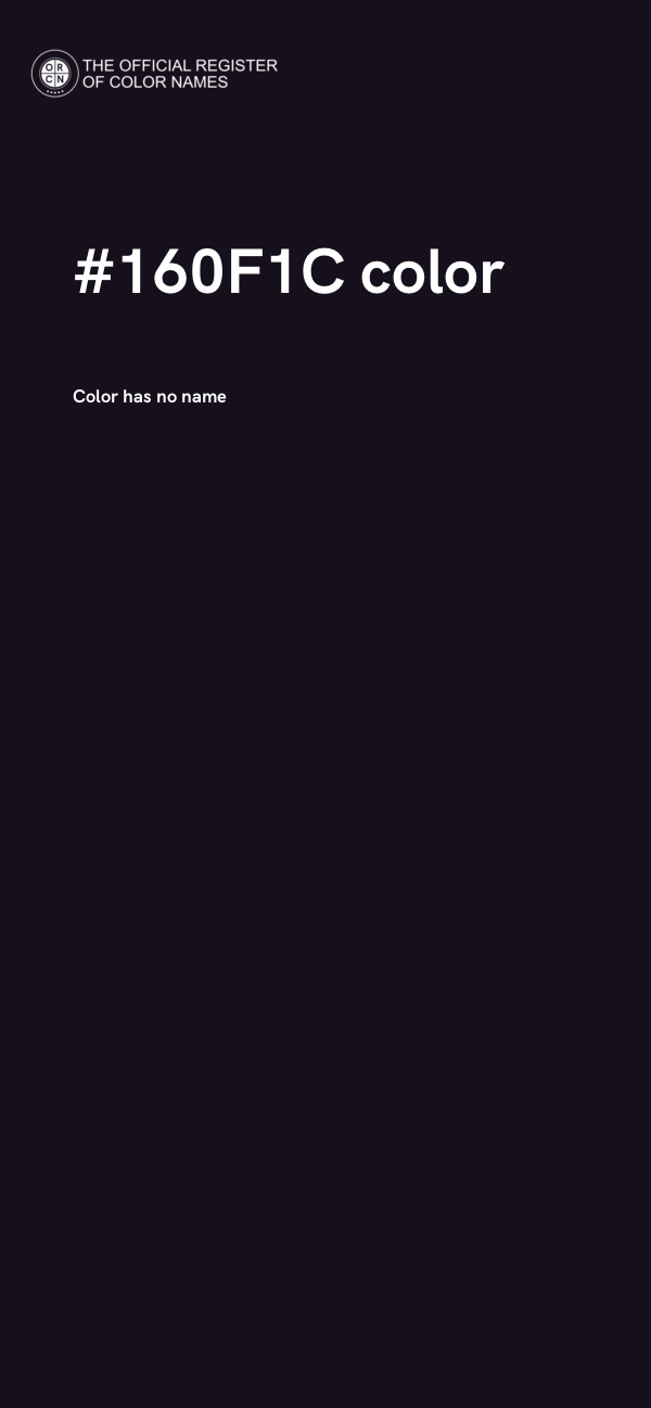 #160F1C color image