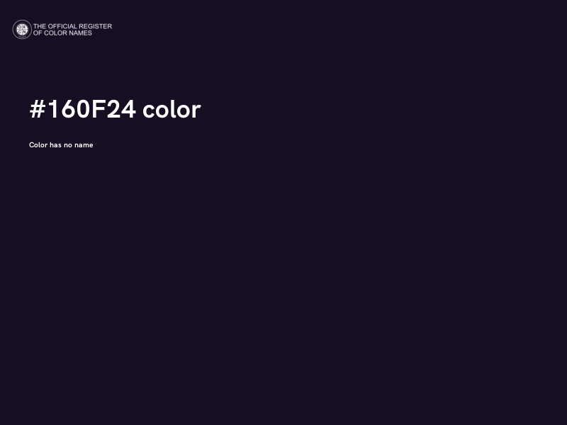 #160F24 color image