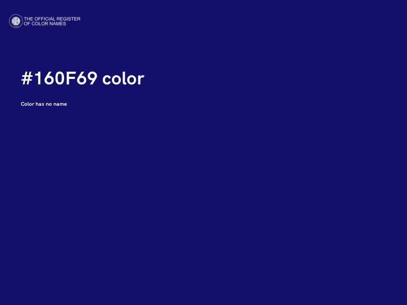 #160F69 color image