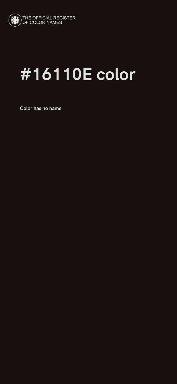 #16110E color image
