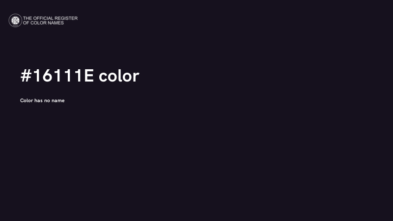 #16111E color image