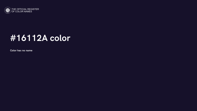 #16112A color image