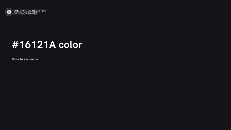 #16121A color image