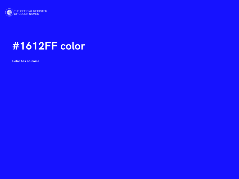 #1612FF color image