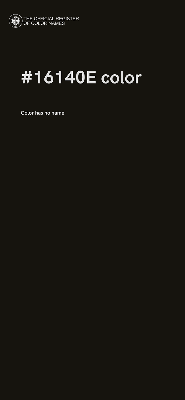 #16140E color image