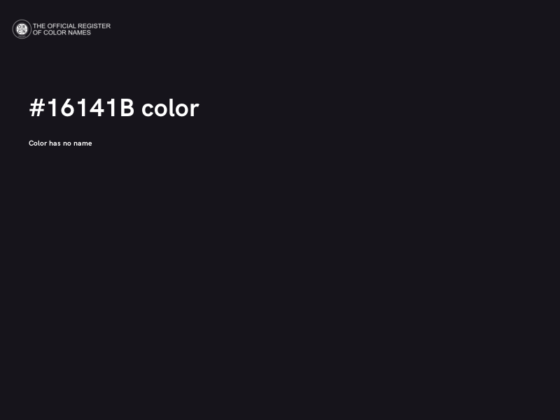 #16141B color image