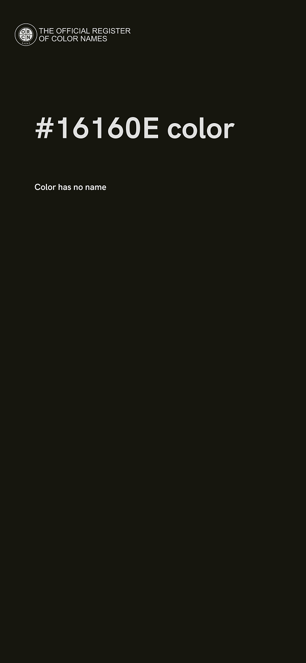 #16160E color image