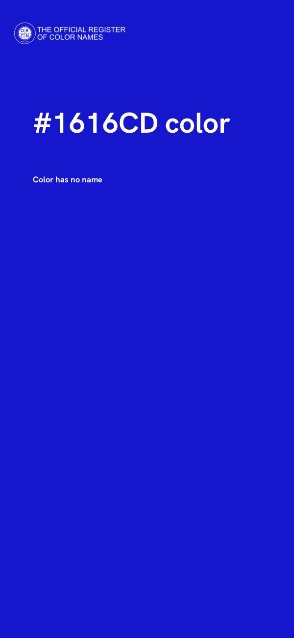 #1616CD color image