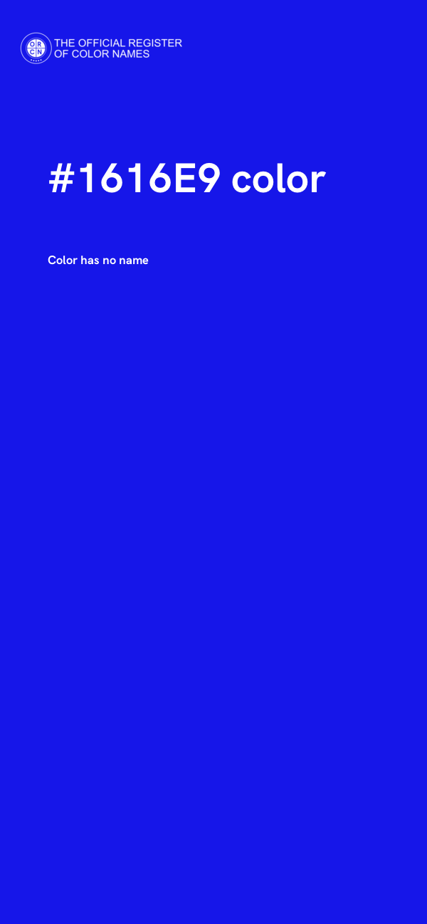 #1616E9 color image