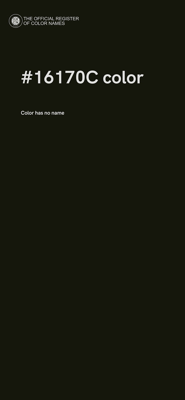 #16170C color image