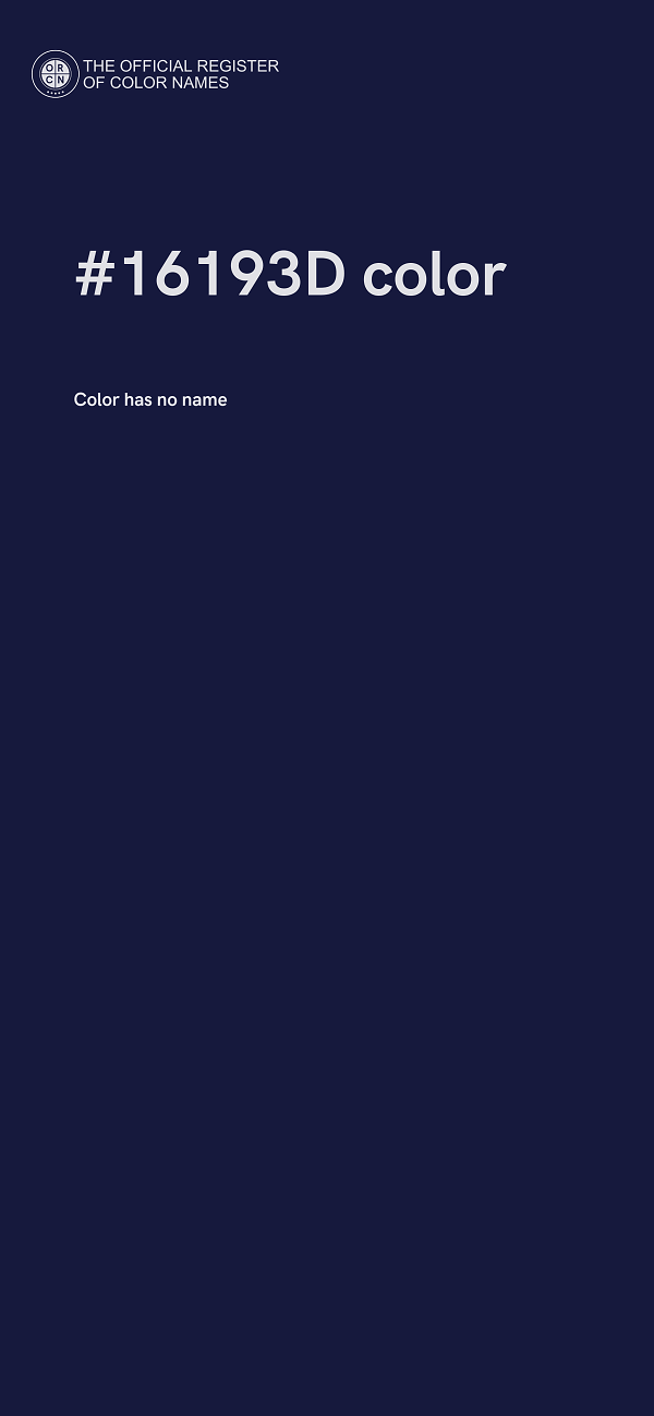 #16193D color image