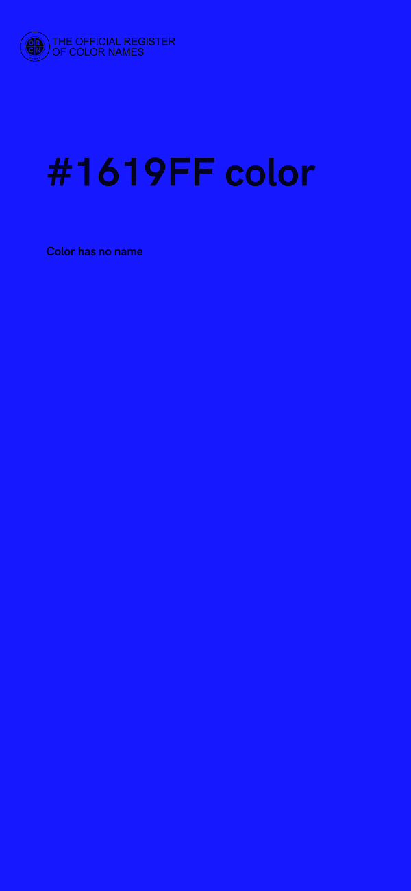 #1619FF color image