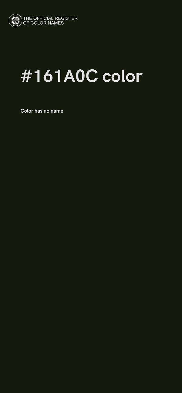 #161A0C color image