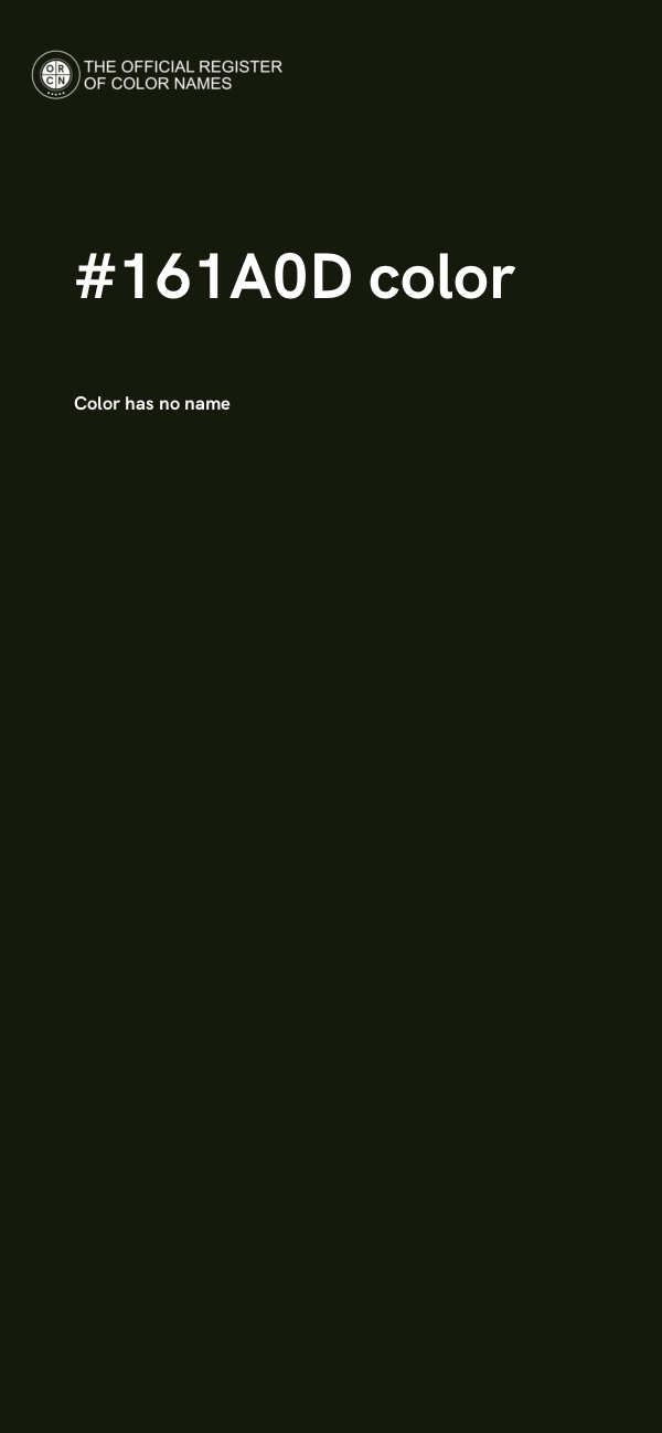 #161A0D color image