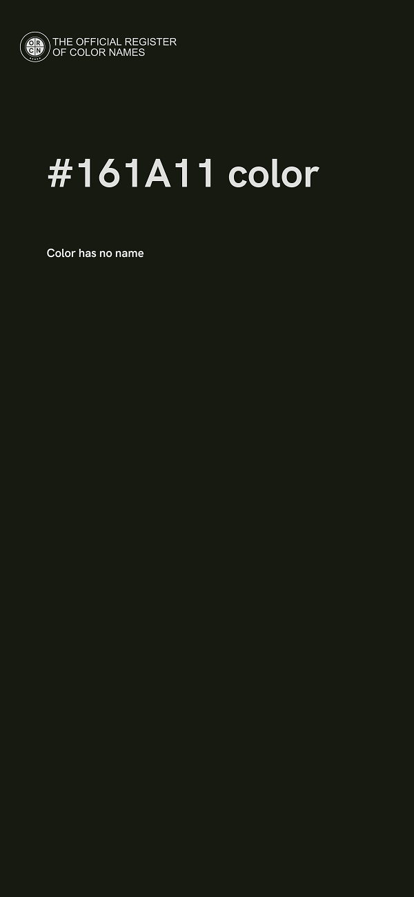 #161A11 color image