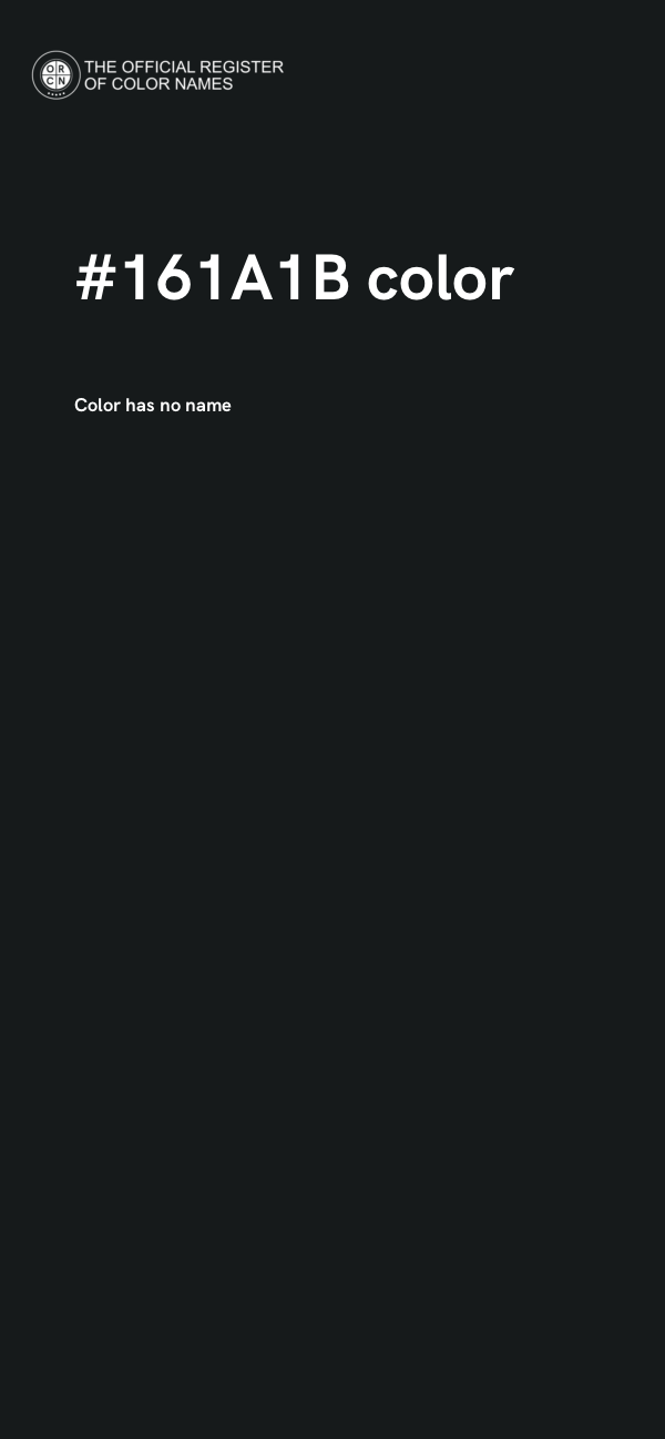 #161A1B color image