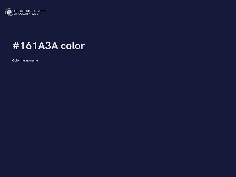#161A3A color image