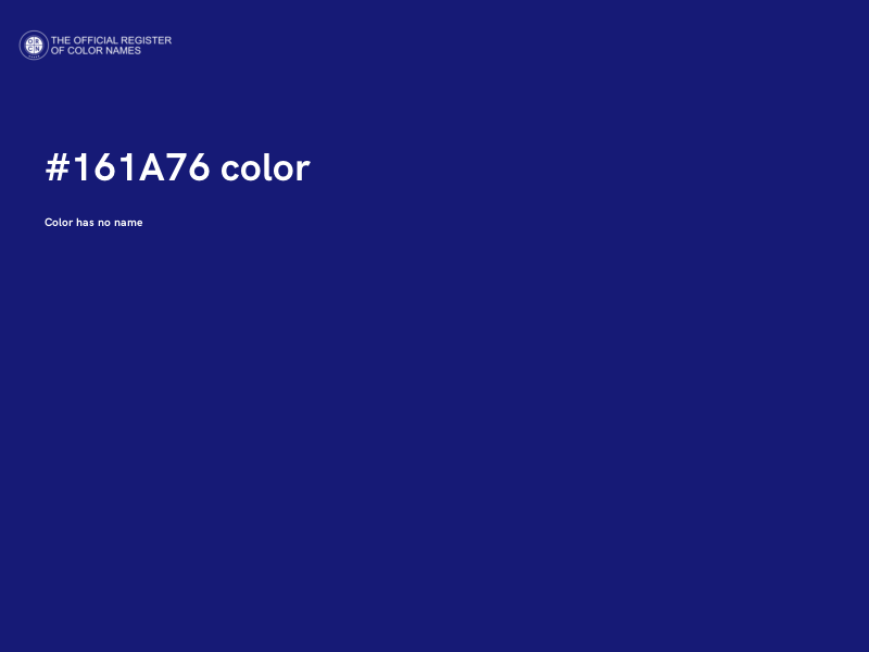 #161A76 color image
