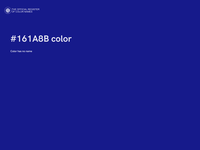 #161A8B color image