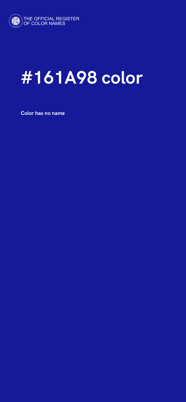 #161A98 color image